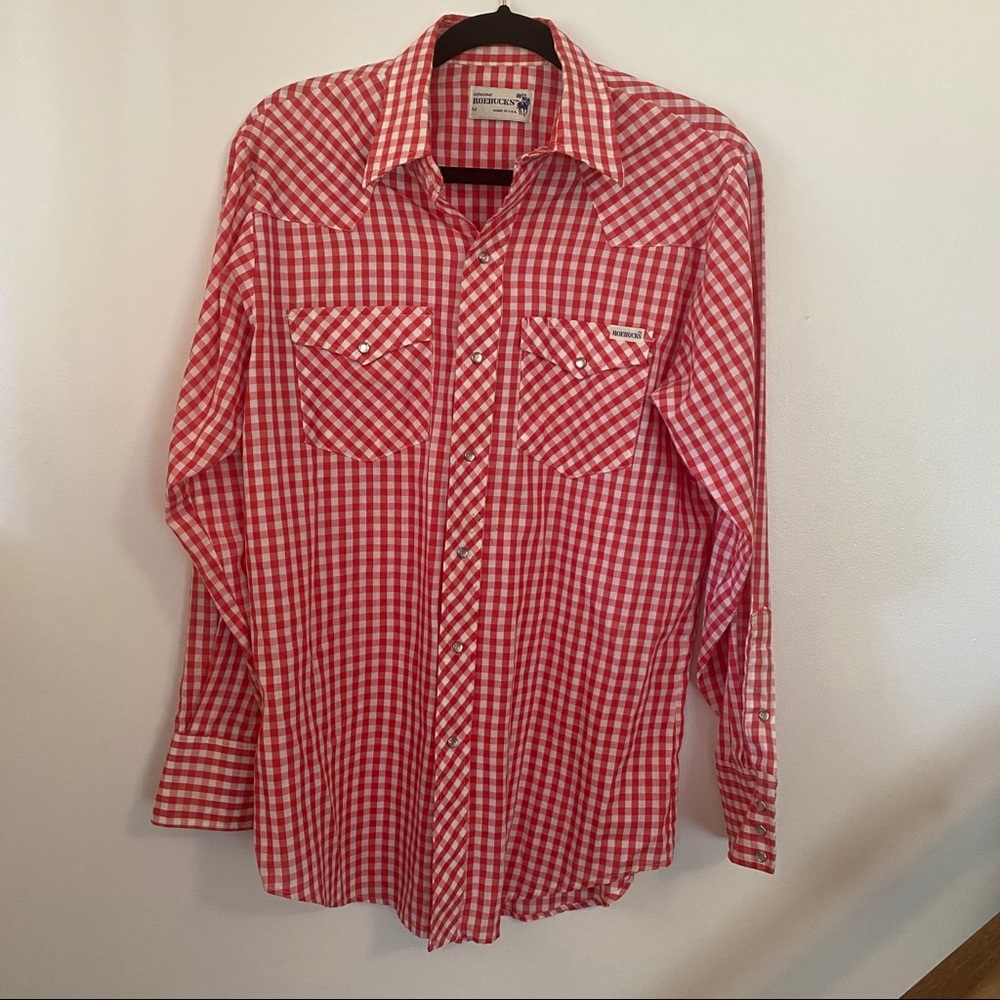 Vintage Roebuck pearl snap shirt